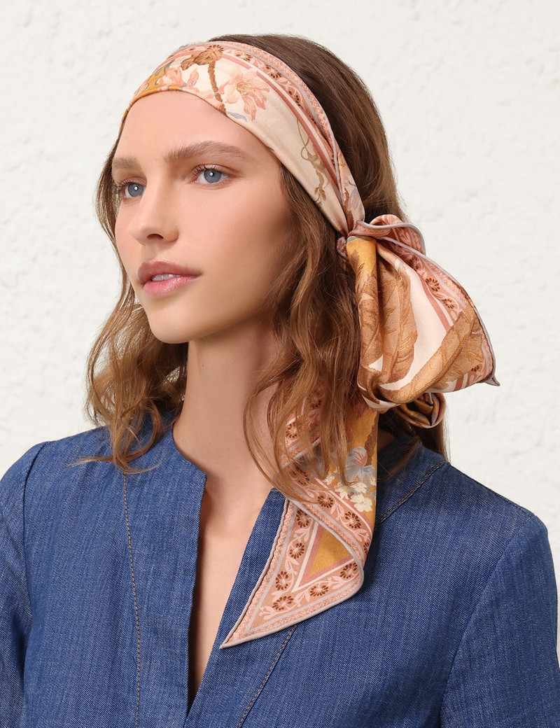 PRINTED SILK NECKSCARF 4