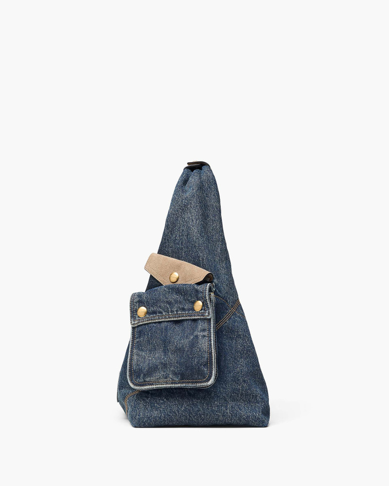 THE DENIM SUEDE CARGO SACK BAG 5