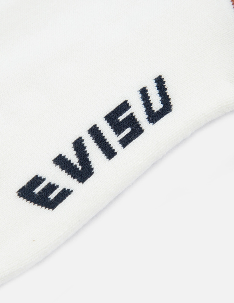 KAMON AND LOGO-TRIO JACQUARD LONG SOCKS 8