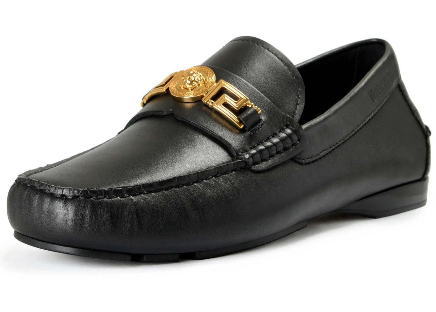 Versace Medusa Leather Loafer Black - 2