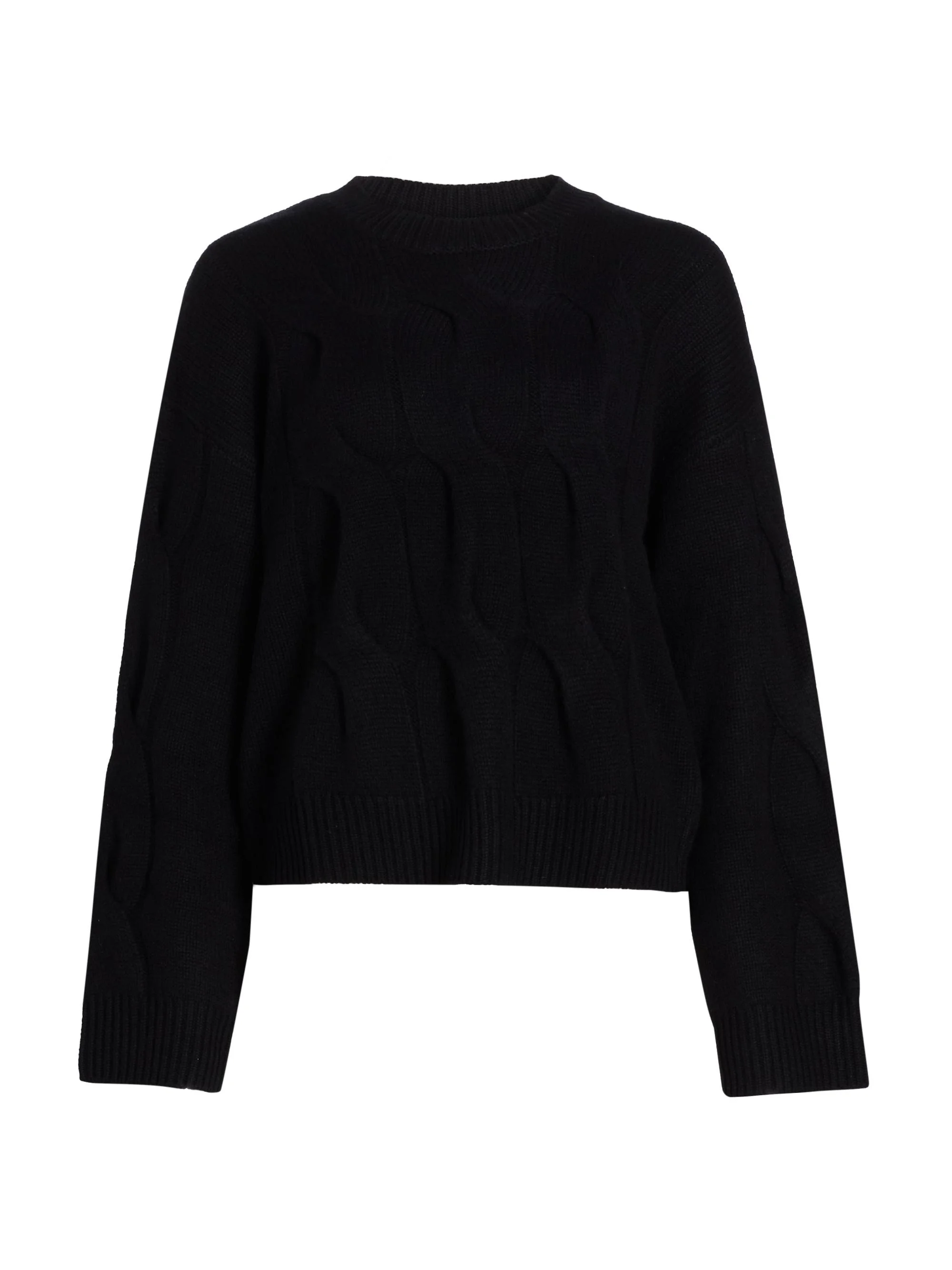 Women's Sammie Cashmere Sweater - Black - 1