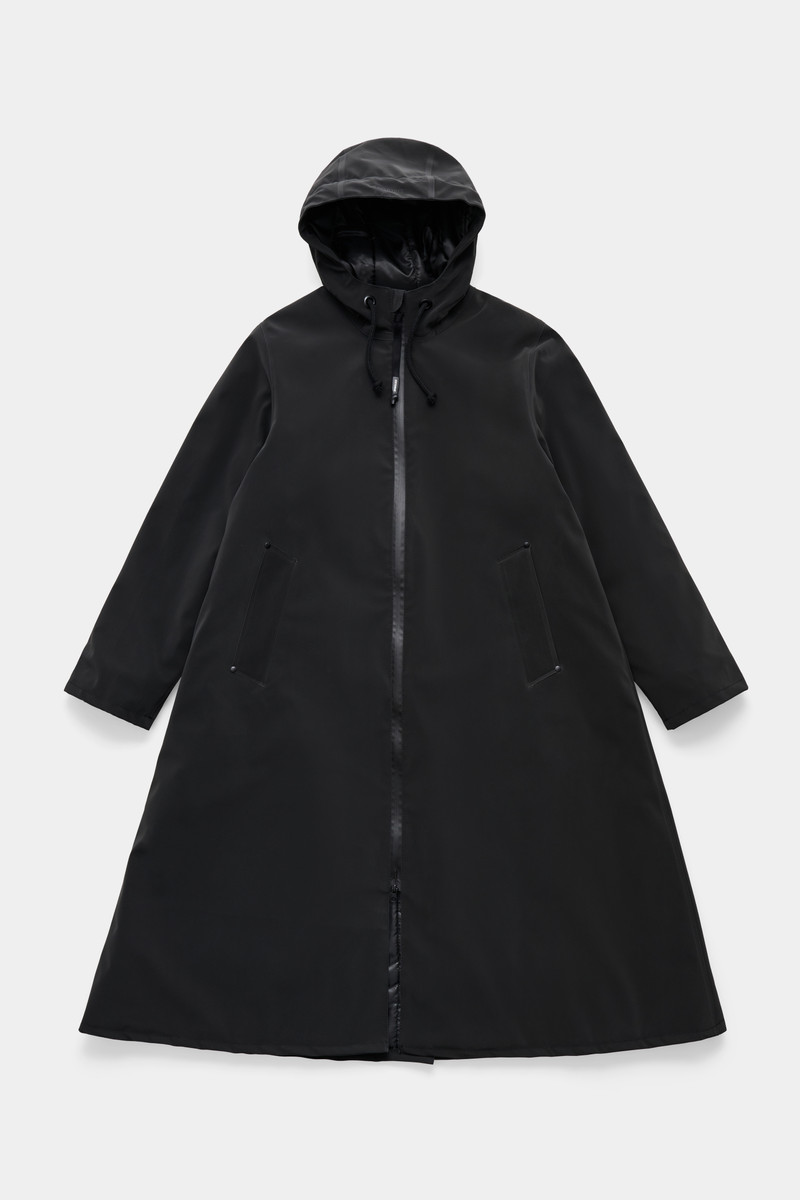 Mosebacke Long Matte Winter Coat Black 5