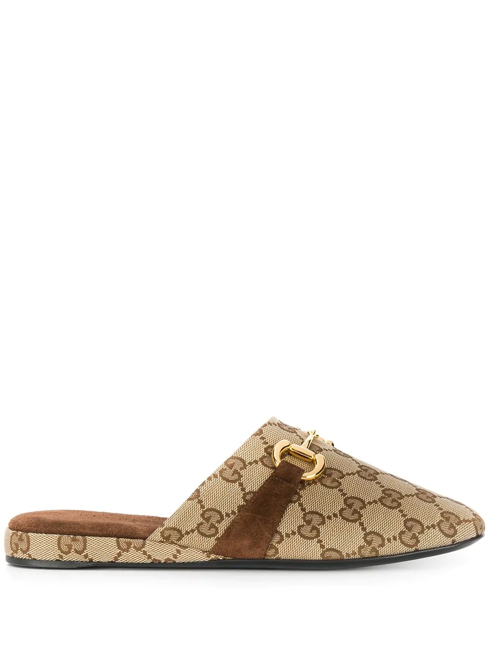 monogram print slippers - 1