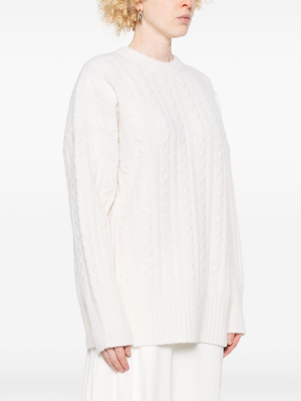 cable-knit sweater - 3