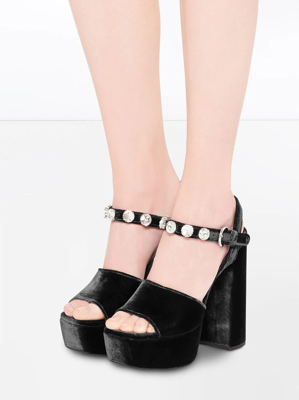 crystal-embellished 130mm sandals - 5
