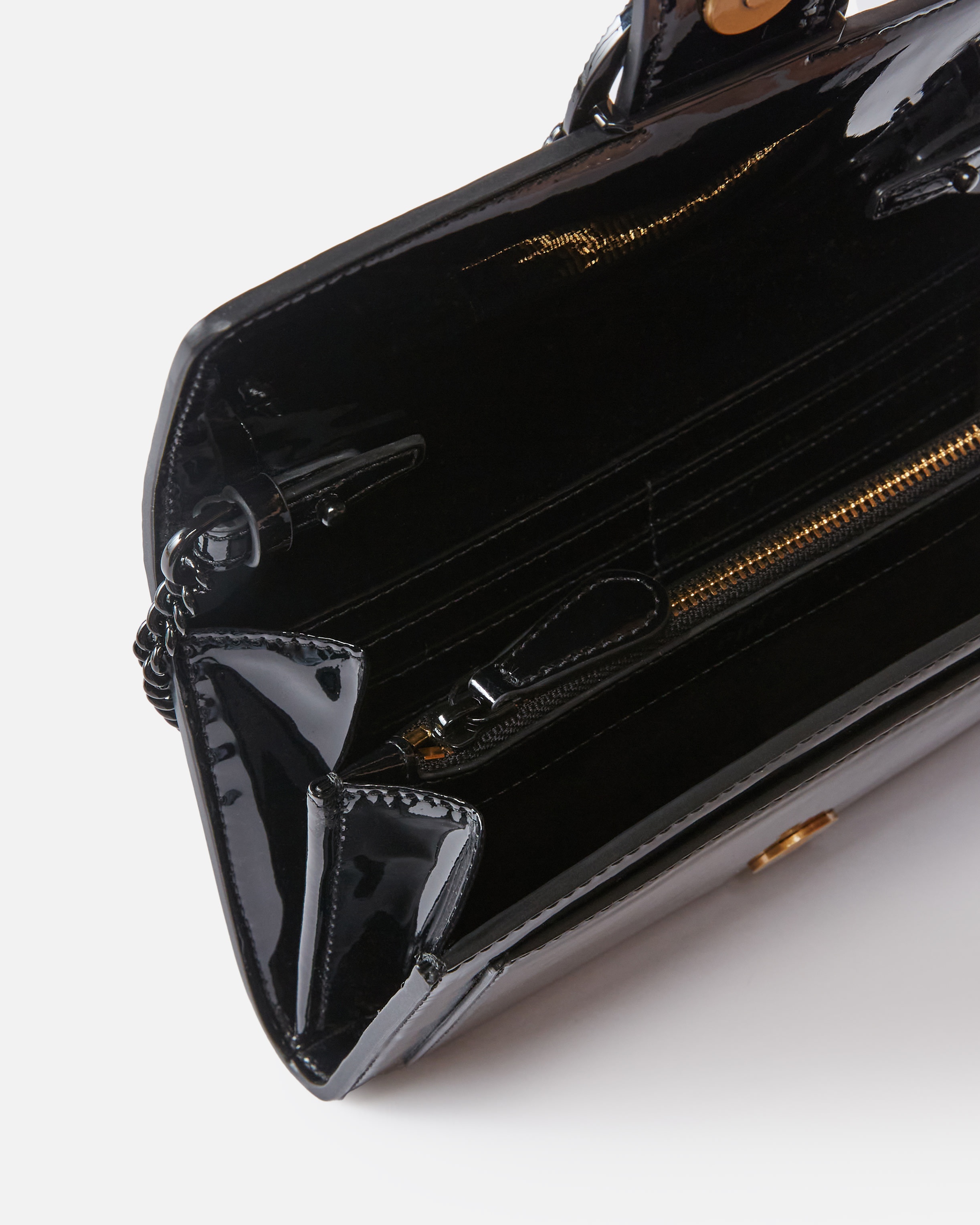 PATENT BIRD BUCKLE WALLET WITH SHOULDER STRAP - 4