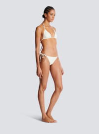 ビキニ BALMAIN Women Swimsuit BKBUY2250 105 White Balmain Two-piece swimsuit with Balmain logos | REVERSIBLE