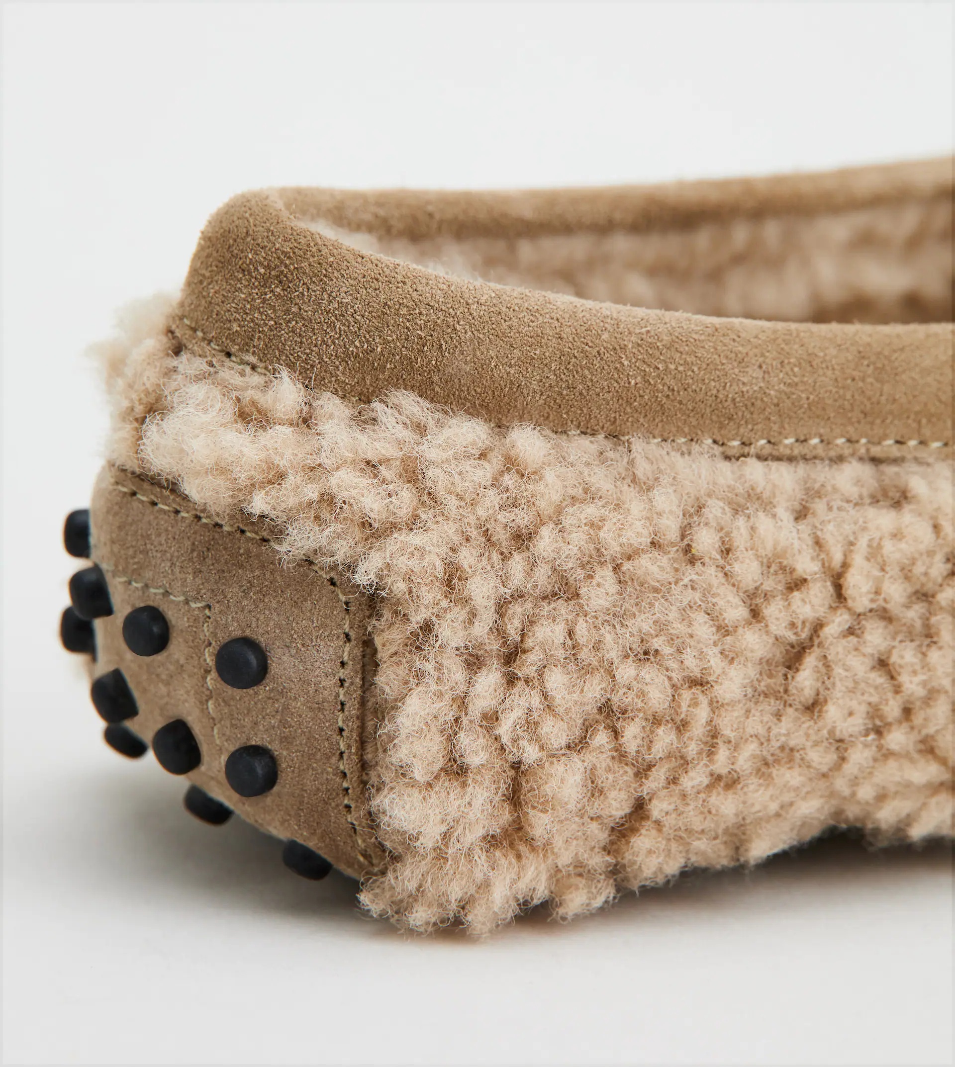 CITY GOMMINO DRIVING SHOES IN SHEEPSKIN - BEIGE - 7