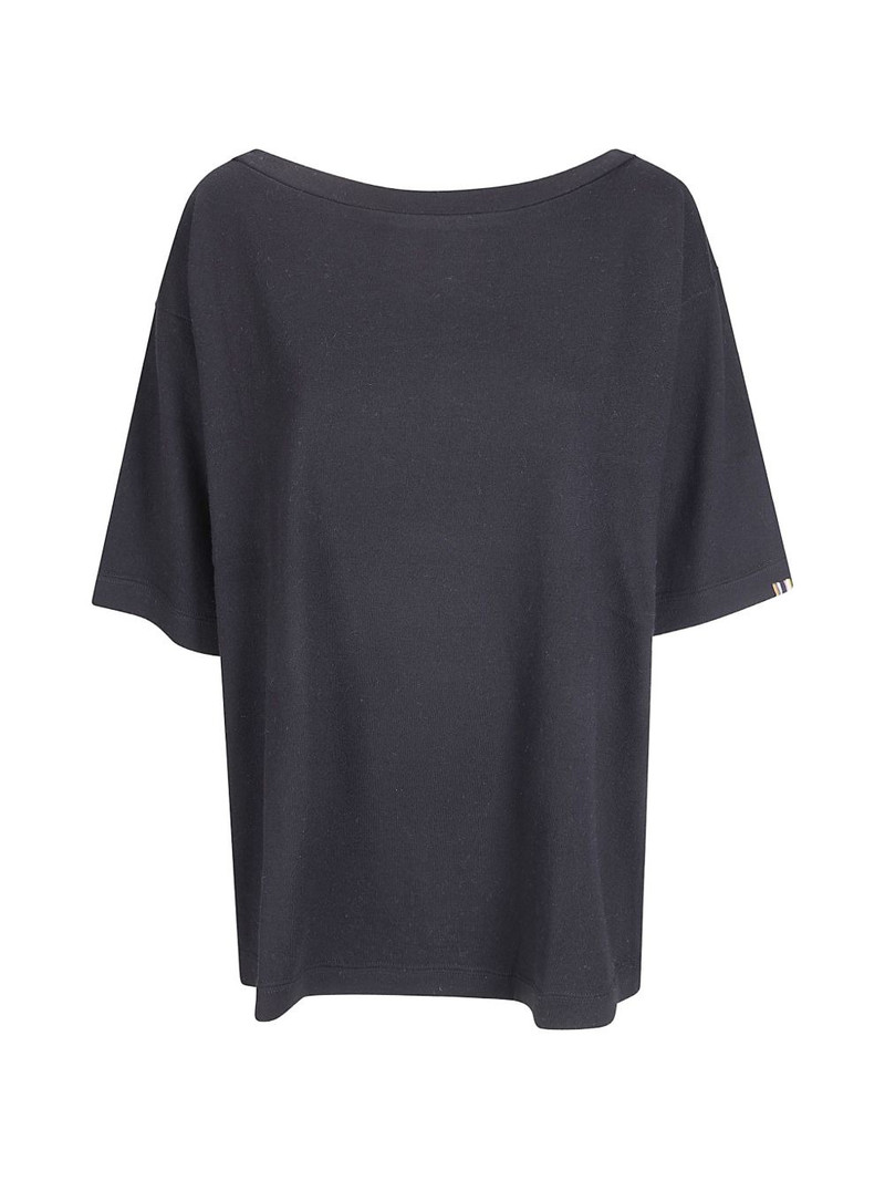 collum boat-neck T-shirt 1