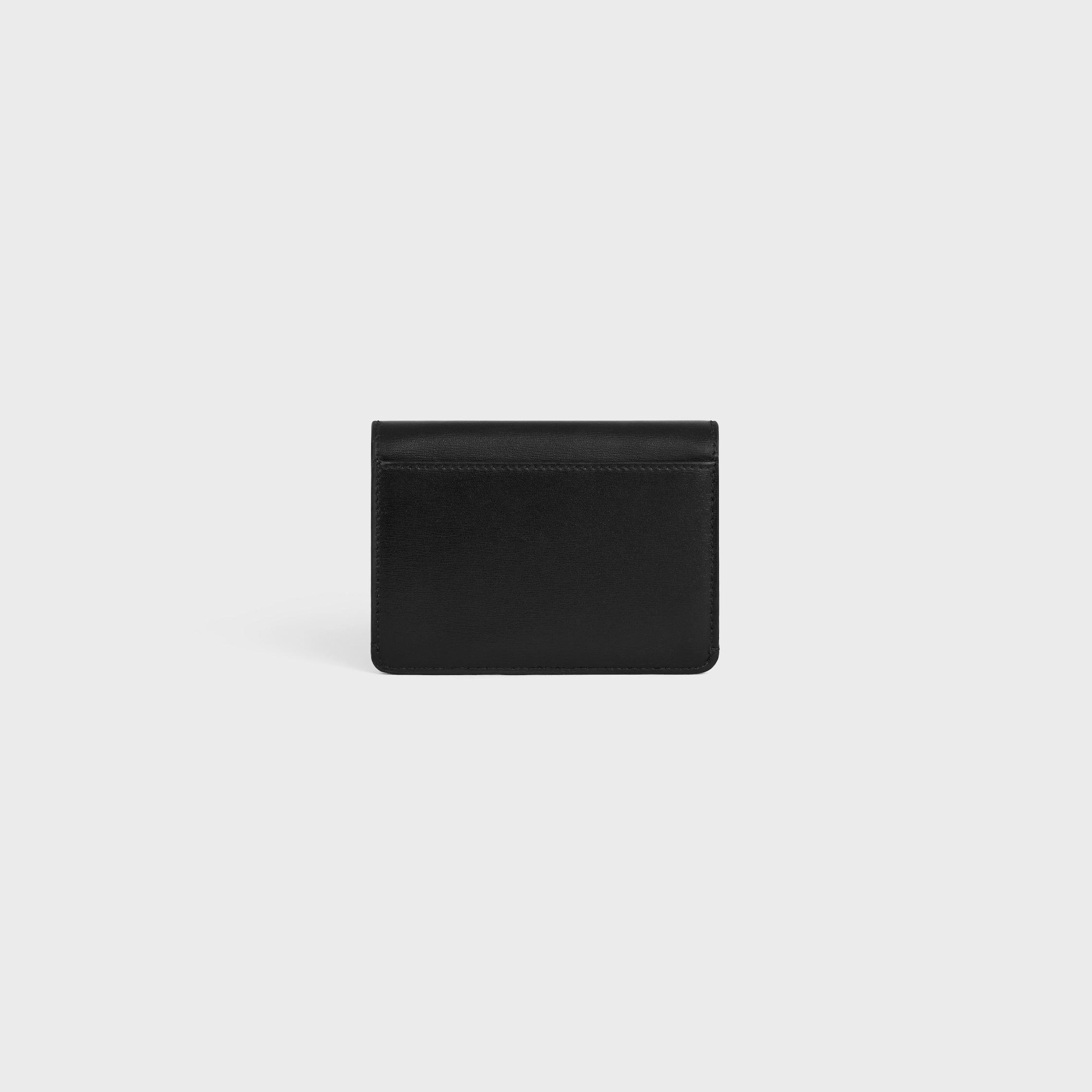 CARD HOLDER WITH FLAP TRIOMPHE in Shiny calfskin - 3