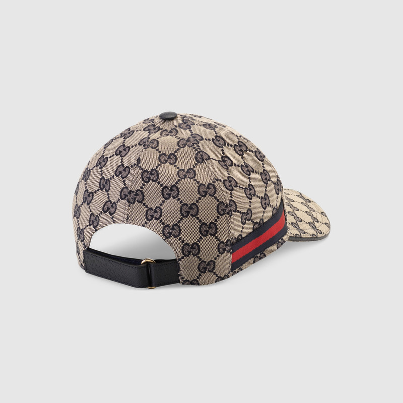 Original GG canvas baseball hat with Web 5