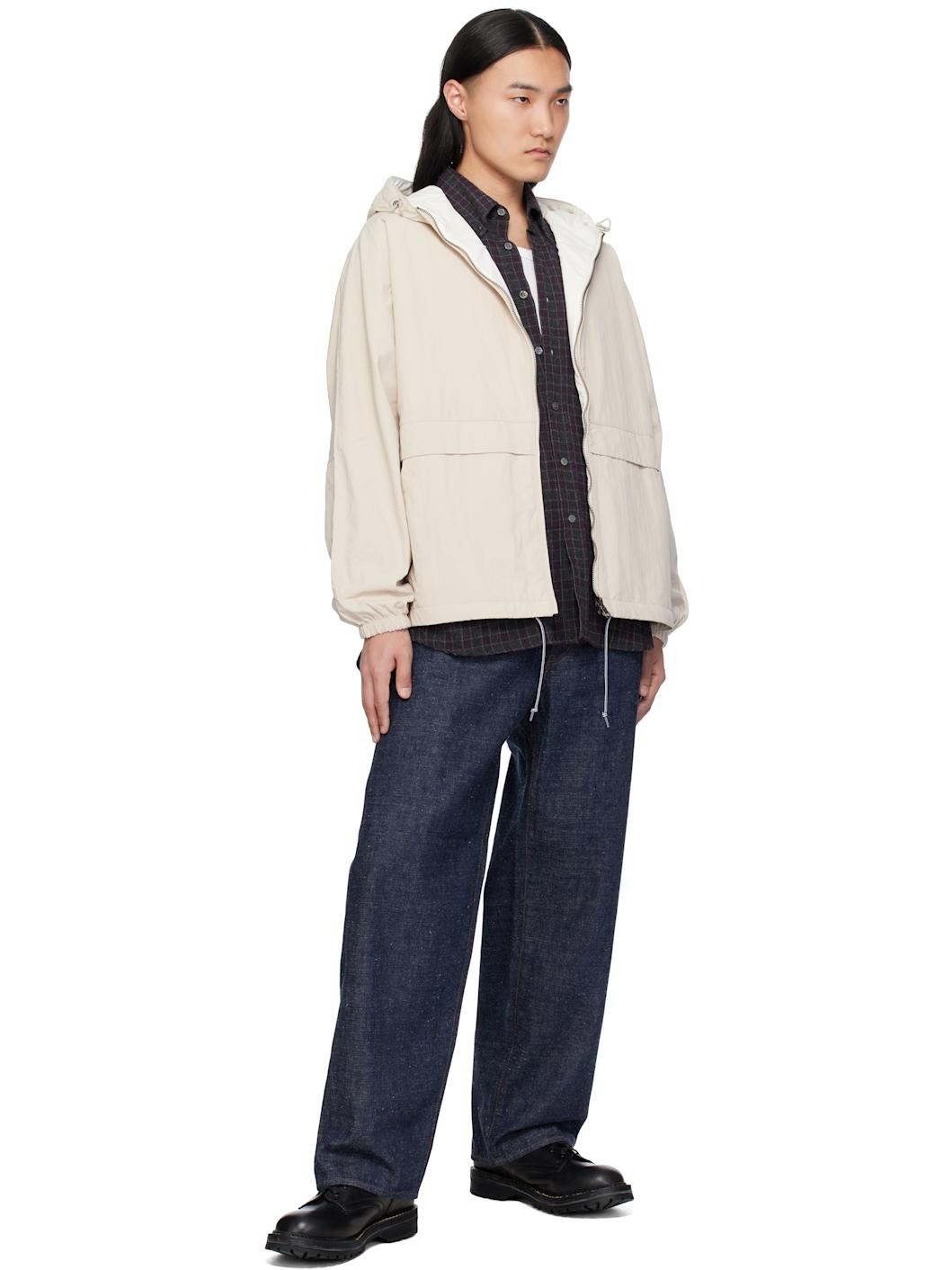 Beige Reversible Hooded Jacket - 5