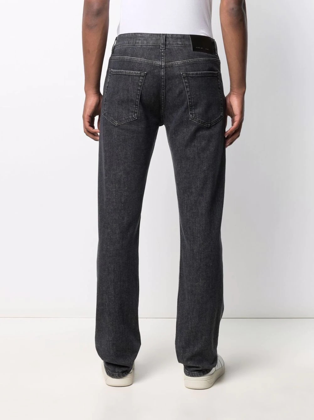straight-leg logo-print jeans - 5