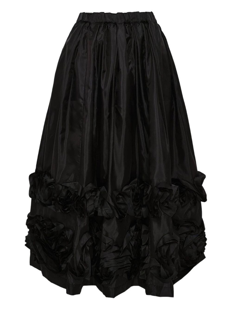 Comme des Garçons Comme des Garçons gathered midi skirt outlook