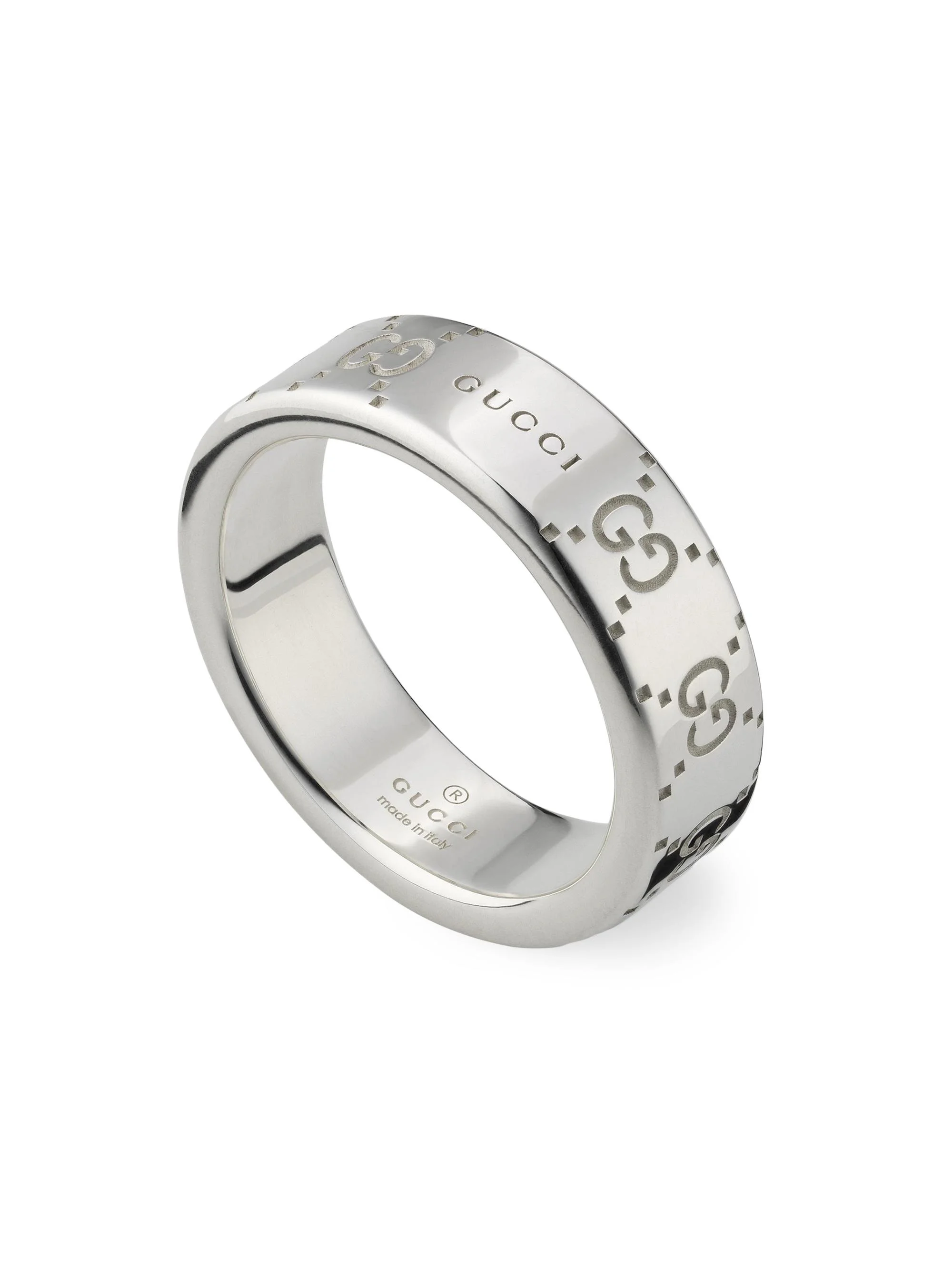 Men's Signature Sterling Silver Ring - Silver - 1