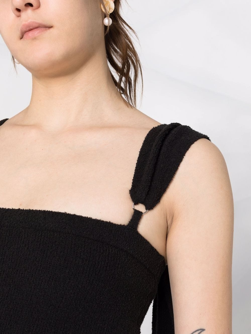 draped-strap bandeau top - 5