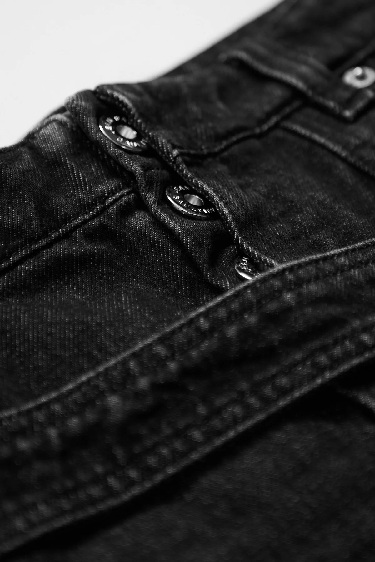 Jean Paul Gaultier Low Waist Strap Detail Jean Vintage Black - 3