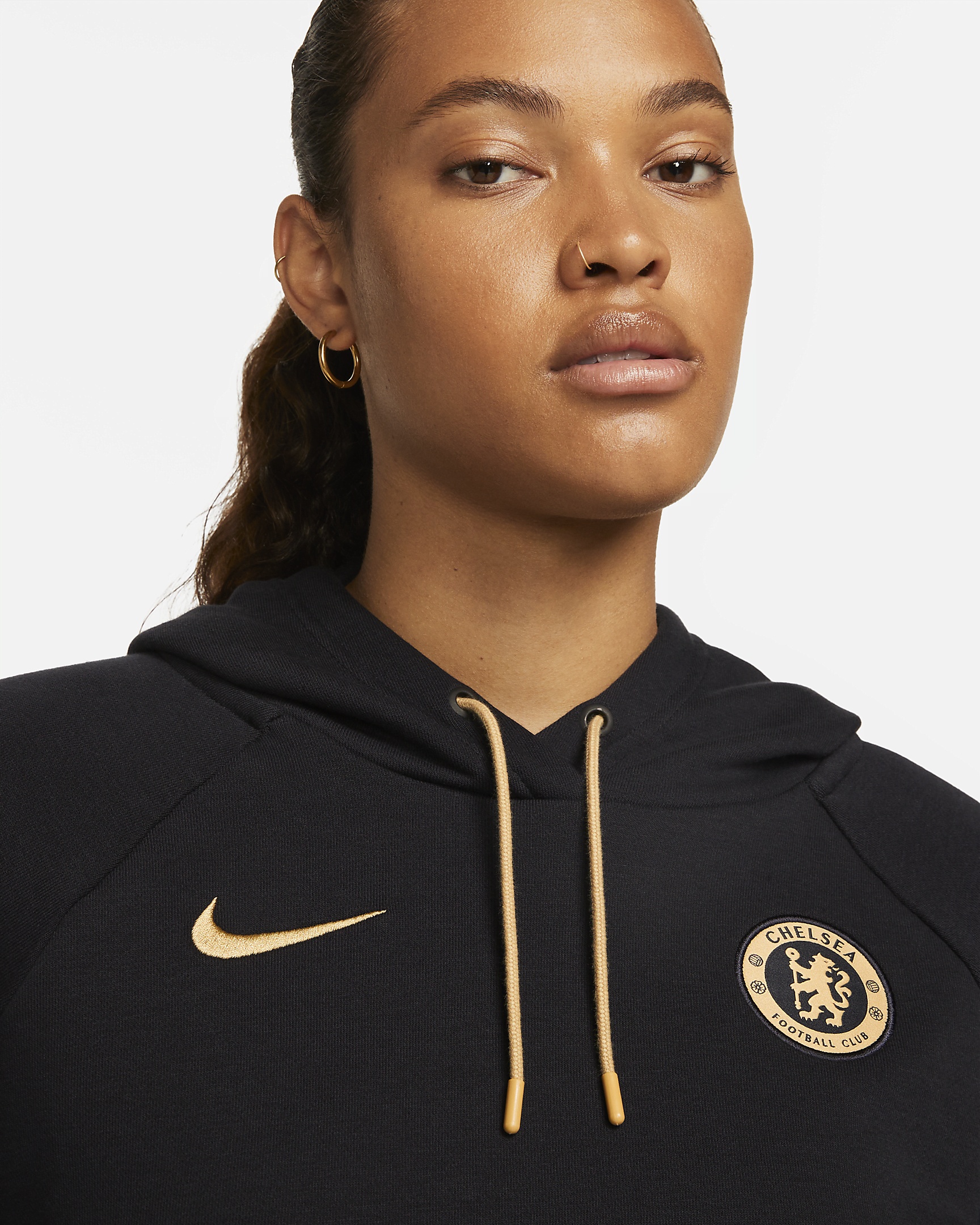 Chelsea FC Essential Nike Women's Fleece Pullover Hoodie - 3