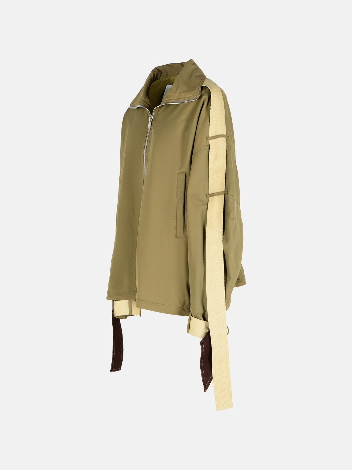 GREEN COTTON BLEND JACKET - 2