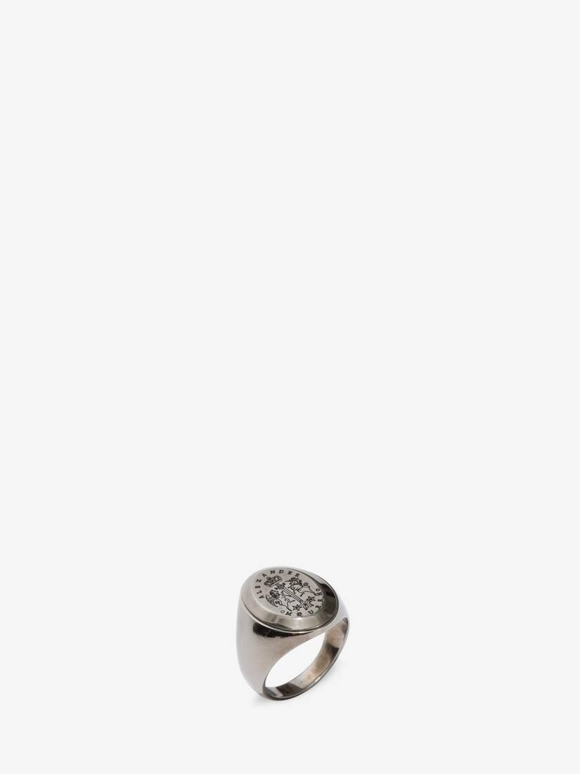 Signet Ring in Antique Silver - 2