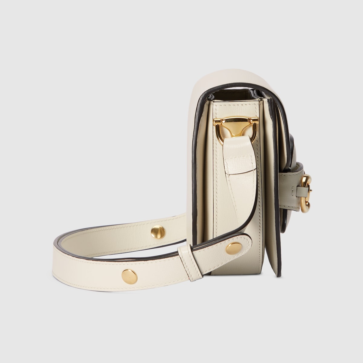 Gucci Horsebit 1955 Mini Rounded Bag in Natural