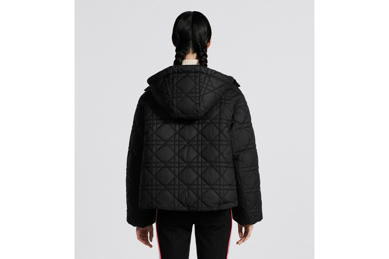 DiorAlps Macrocannage Hooded Cropped Puffer Jacket 4
