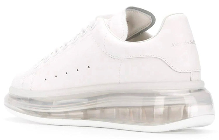 (WMNS) Alexander McQueen Oversized Sneaker 'White Clear Sole' 611698WHX989000 - 3