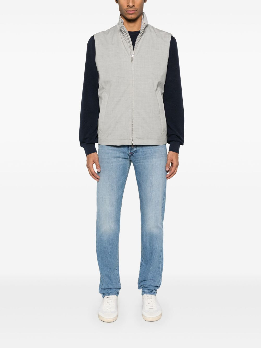 long-sleeve organic-cotton jumper - 2