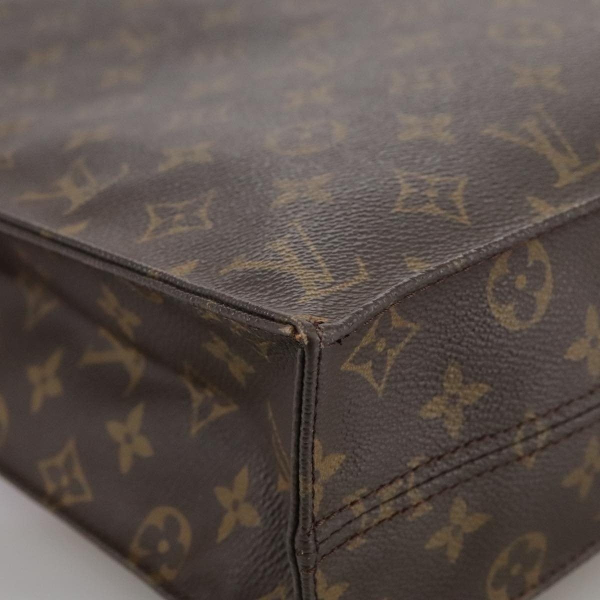 LOUIS VUITTON Monogram Sac Plat Hand Bag M51140 - 10
