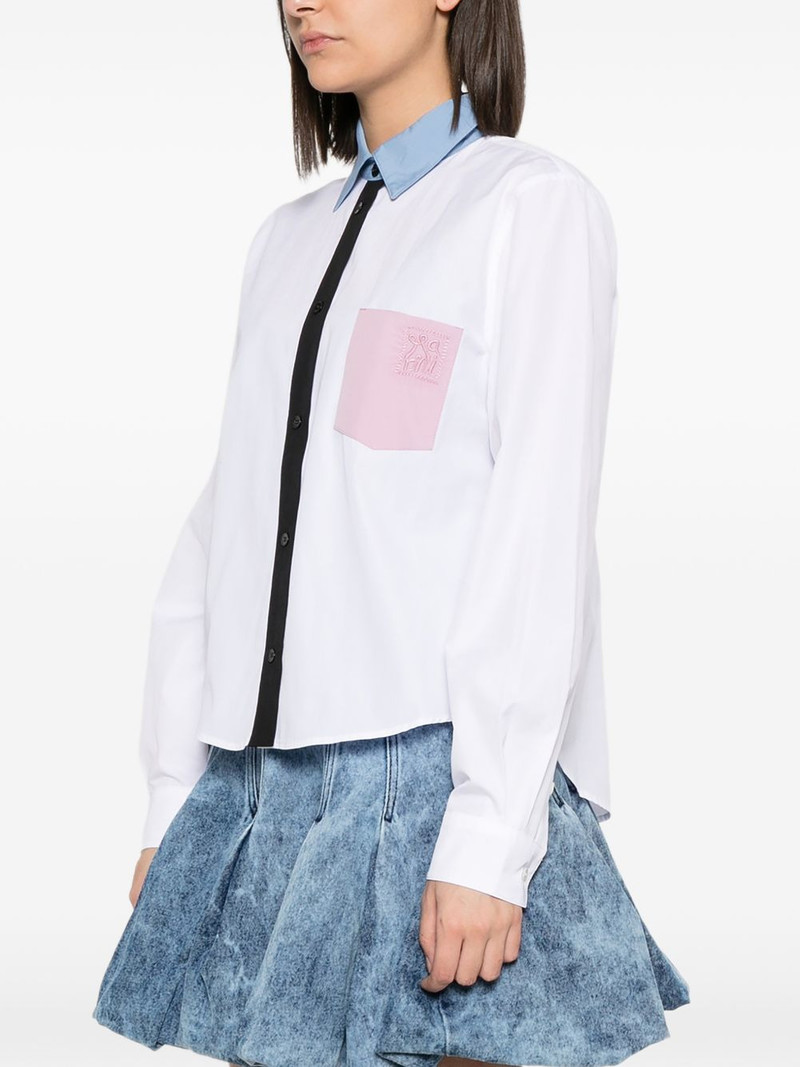 contrast-collar patch-pocket shirt 3
