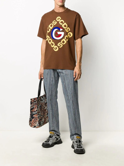 GCDS retro logo print t-shirt outlook