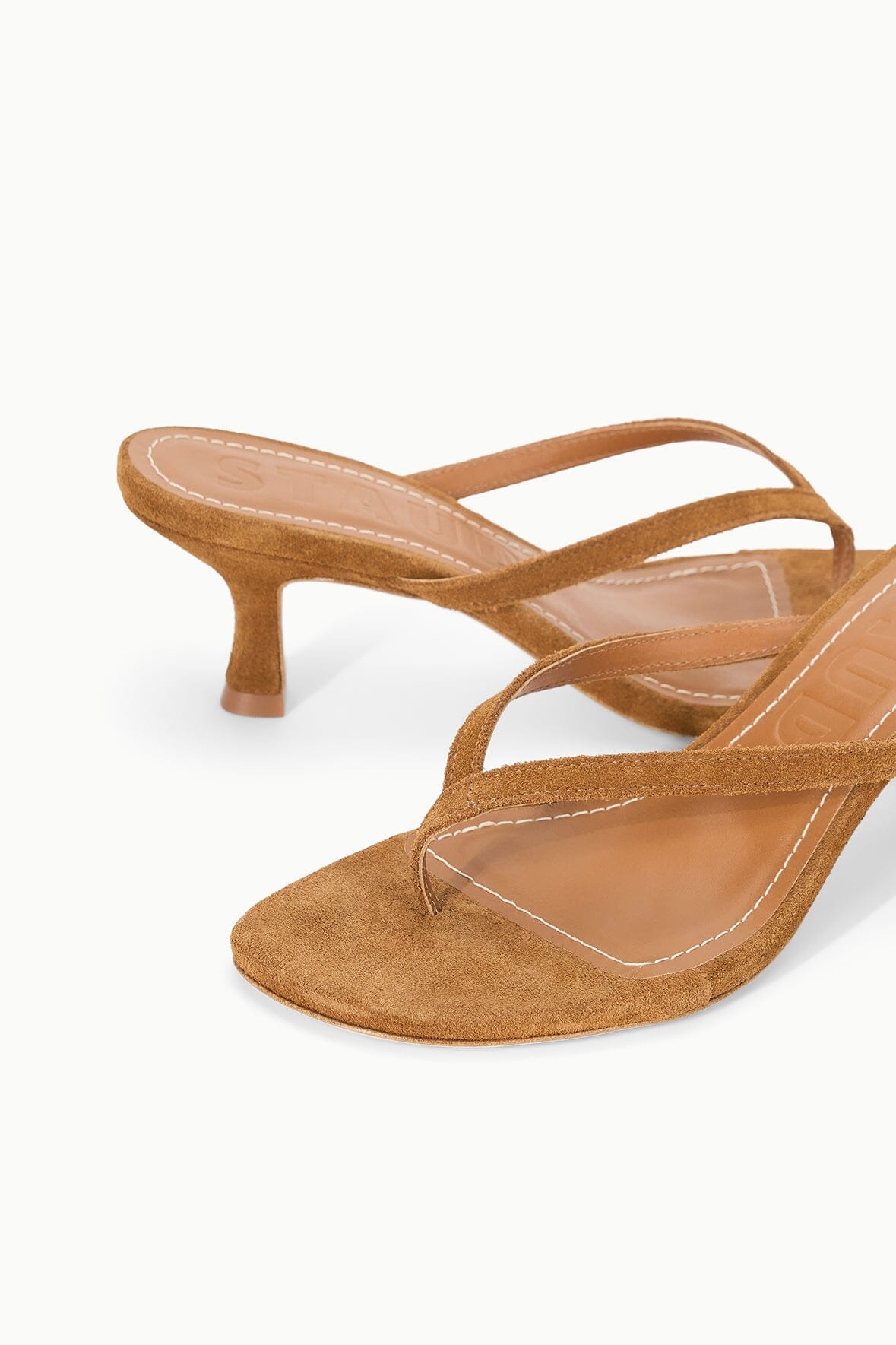 STAUD FREJA KITTEN HEEL TAN - 5