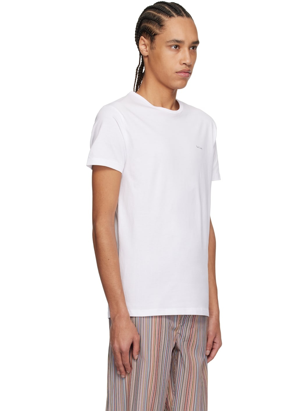 Five-Pack White Organic Cotton Lounge T-shirts - 2