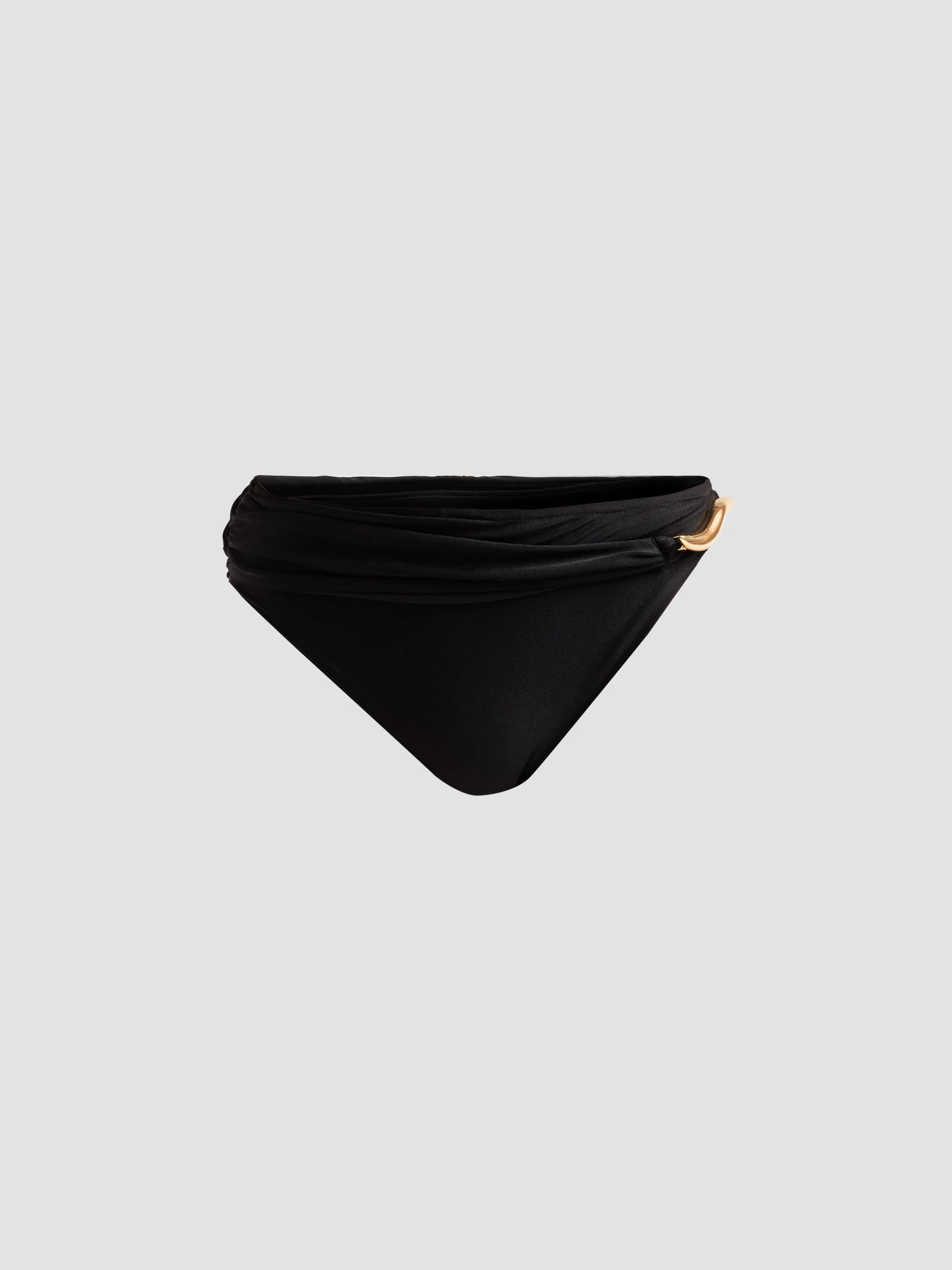 Women's Aurora High-Rise Bikini Bottom - Black - 1