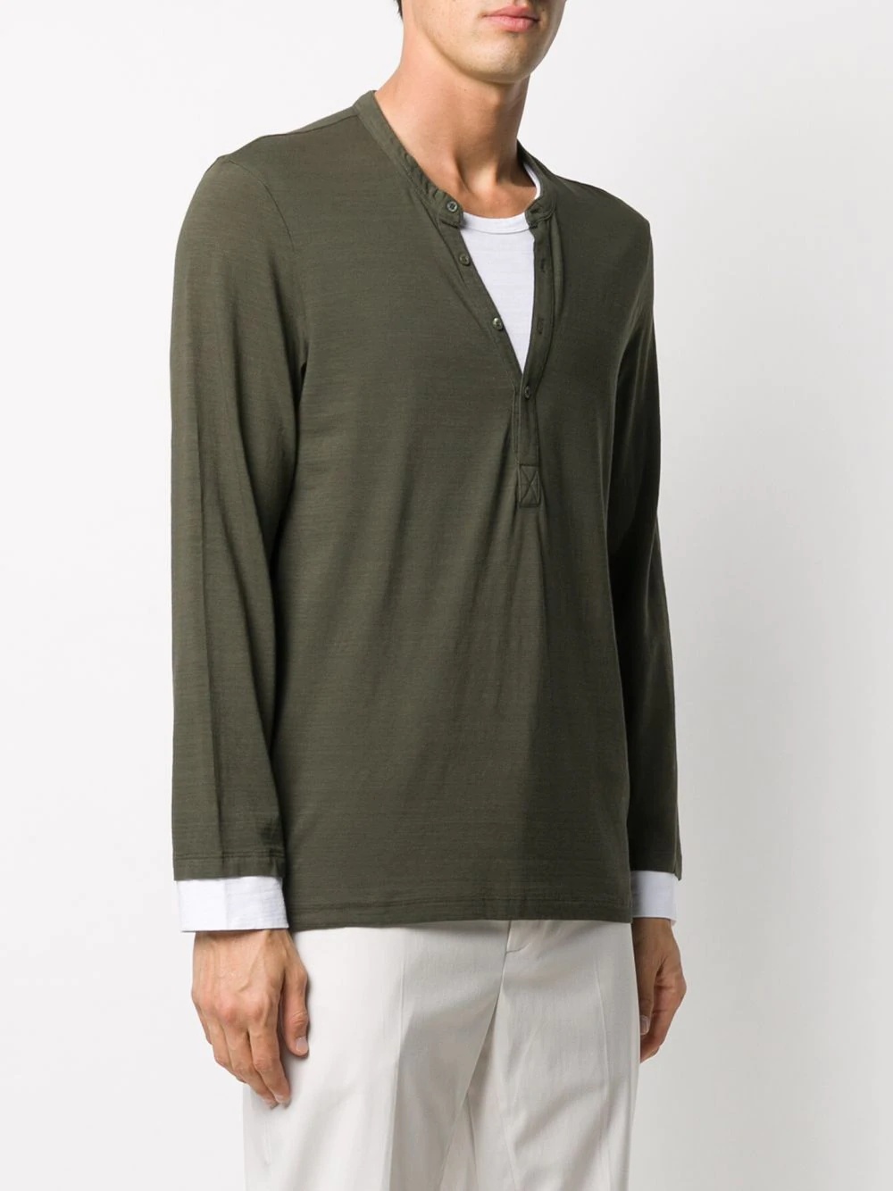 button-up long sleeve shirt - 3