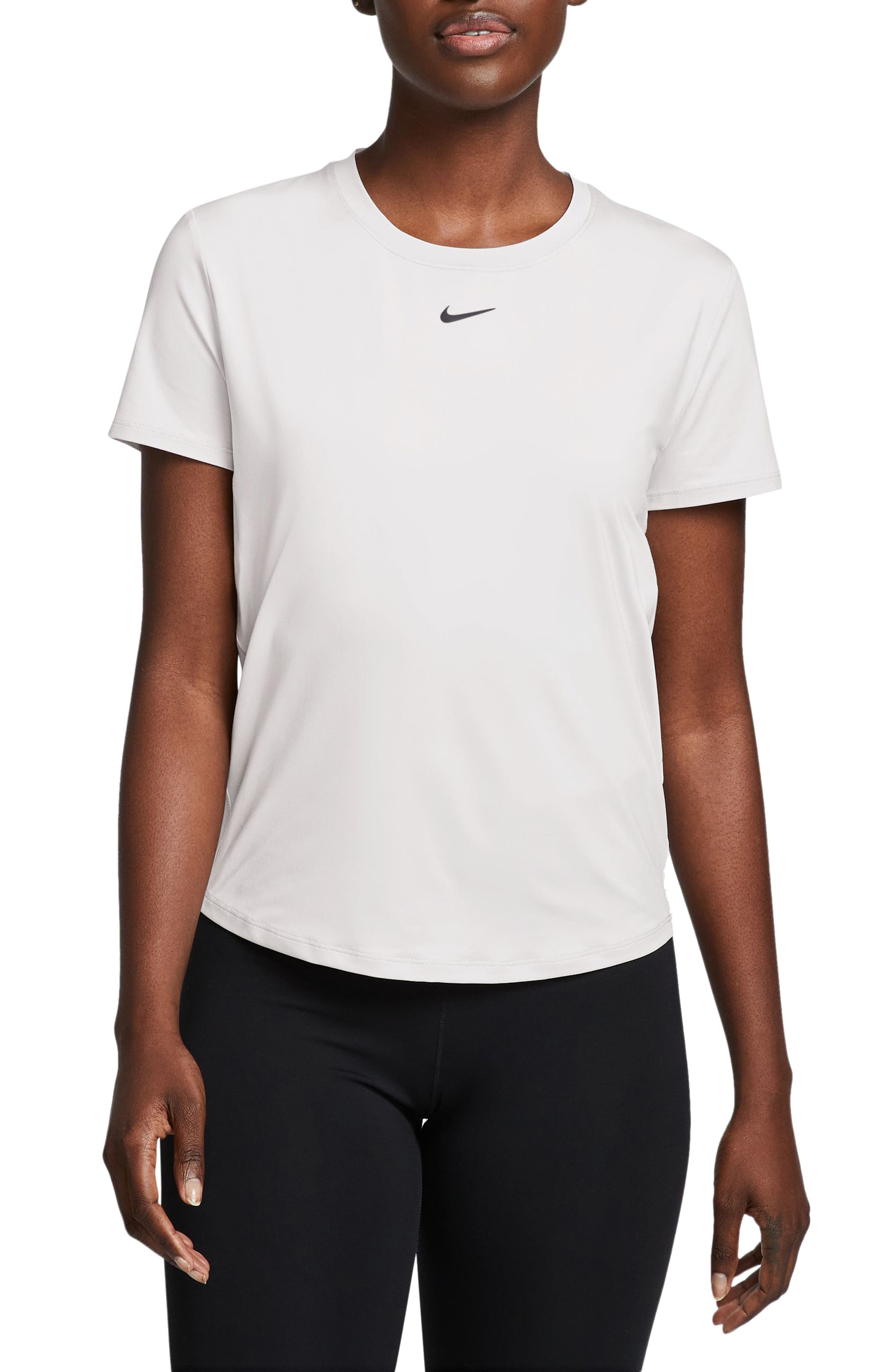 Nike One Classic Dri-FIT Training Top in White/Black at Nordstrom - 1