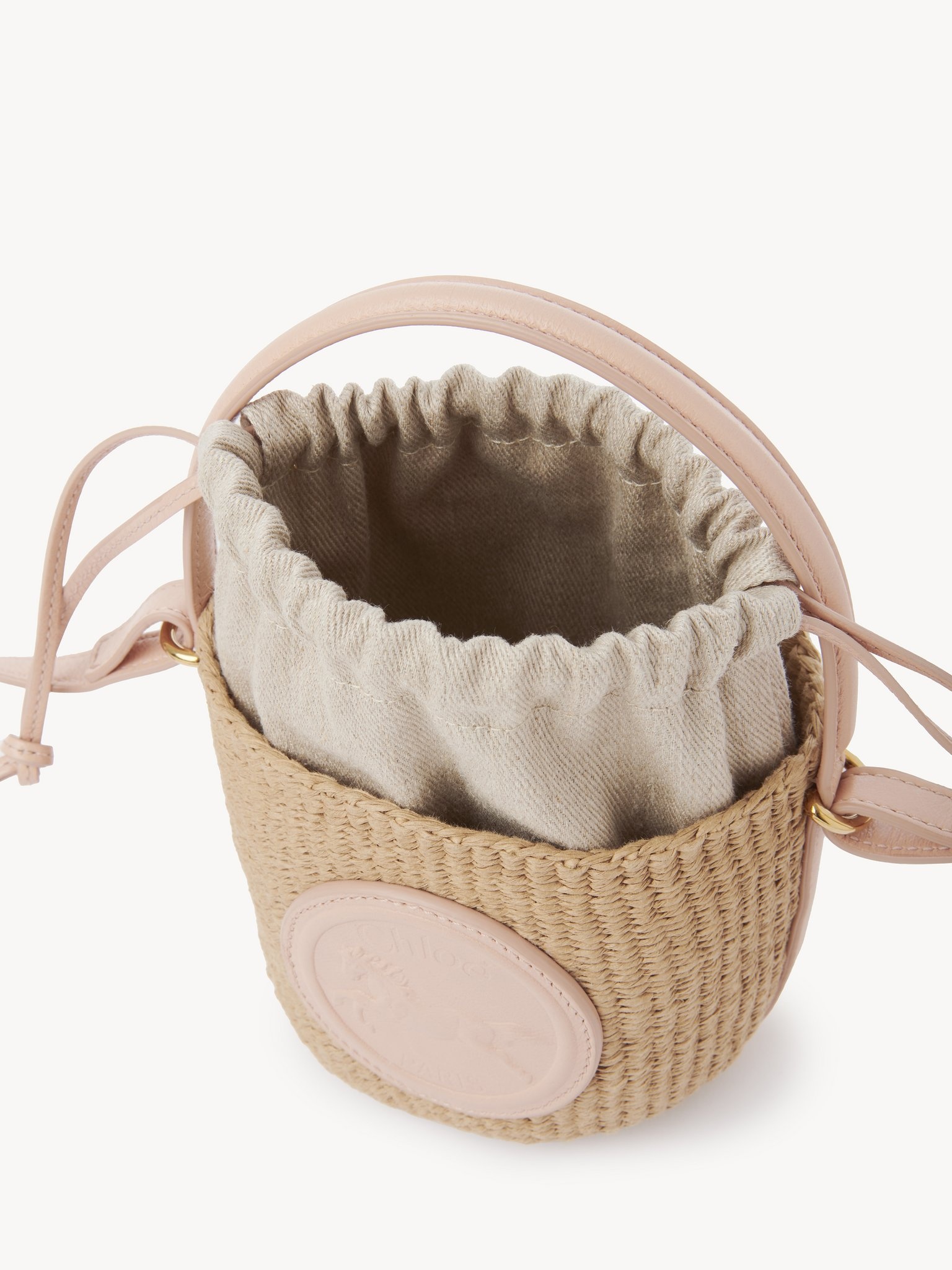 MINI HORSE MEDAL BASKET IN NATURAL FIBERS - 5