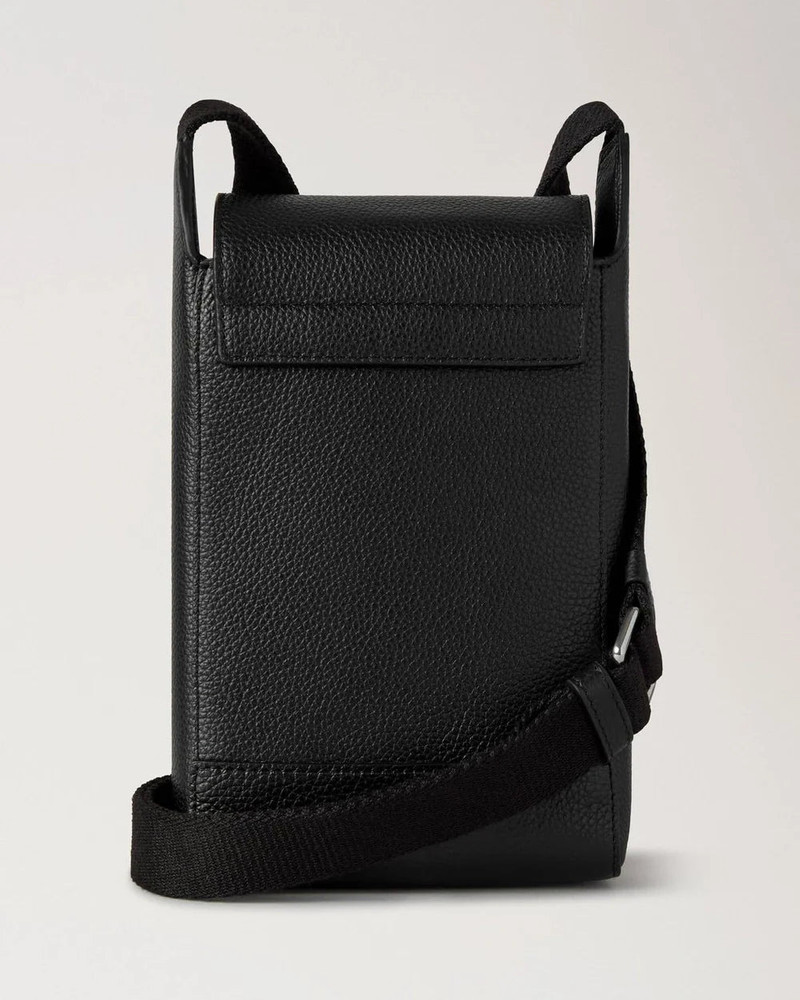 Mulberry Chiltern Phone Pouch Black Small Classic Grain outlook