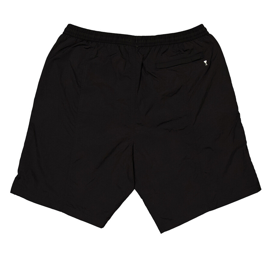 Ami Paris Black Nylon Canvas Swim Shorts - 6