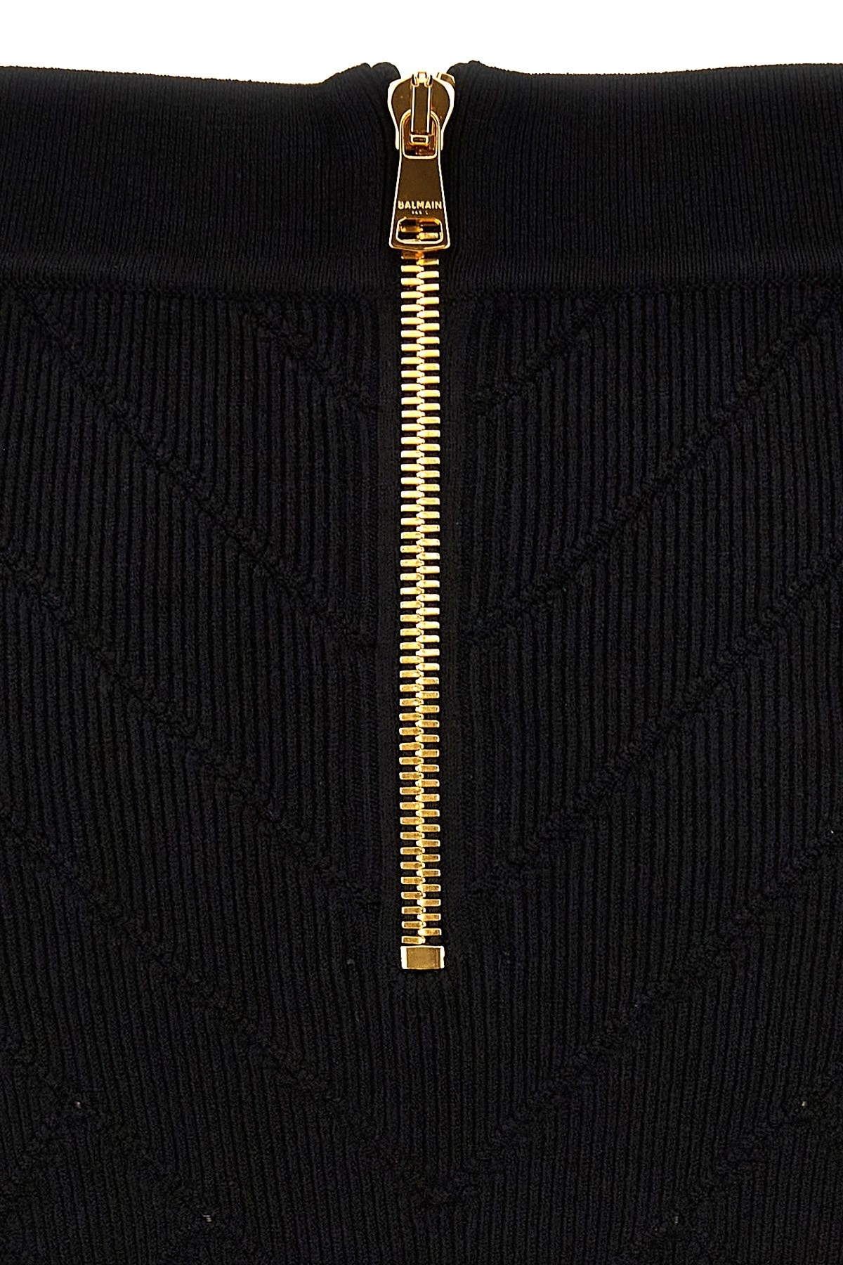 Logo button knitted skirt - 5
