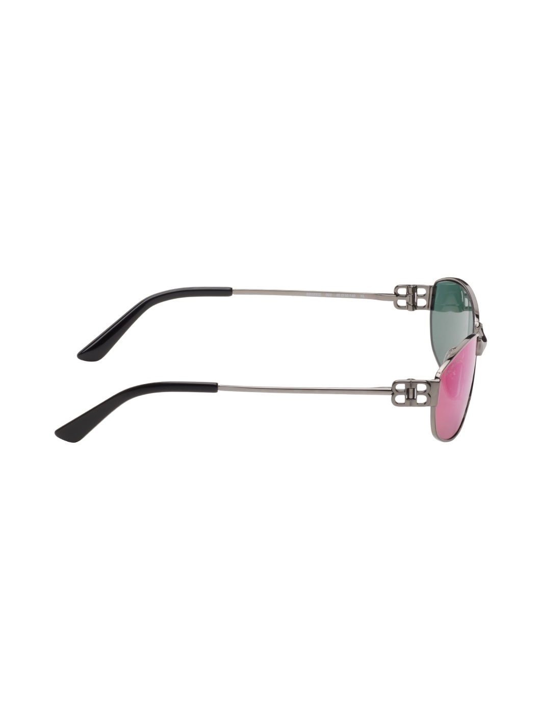 Gunmetal Rectangular Sunglasses - 2