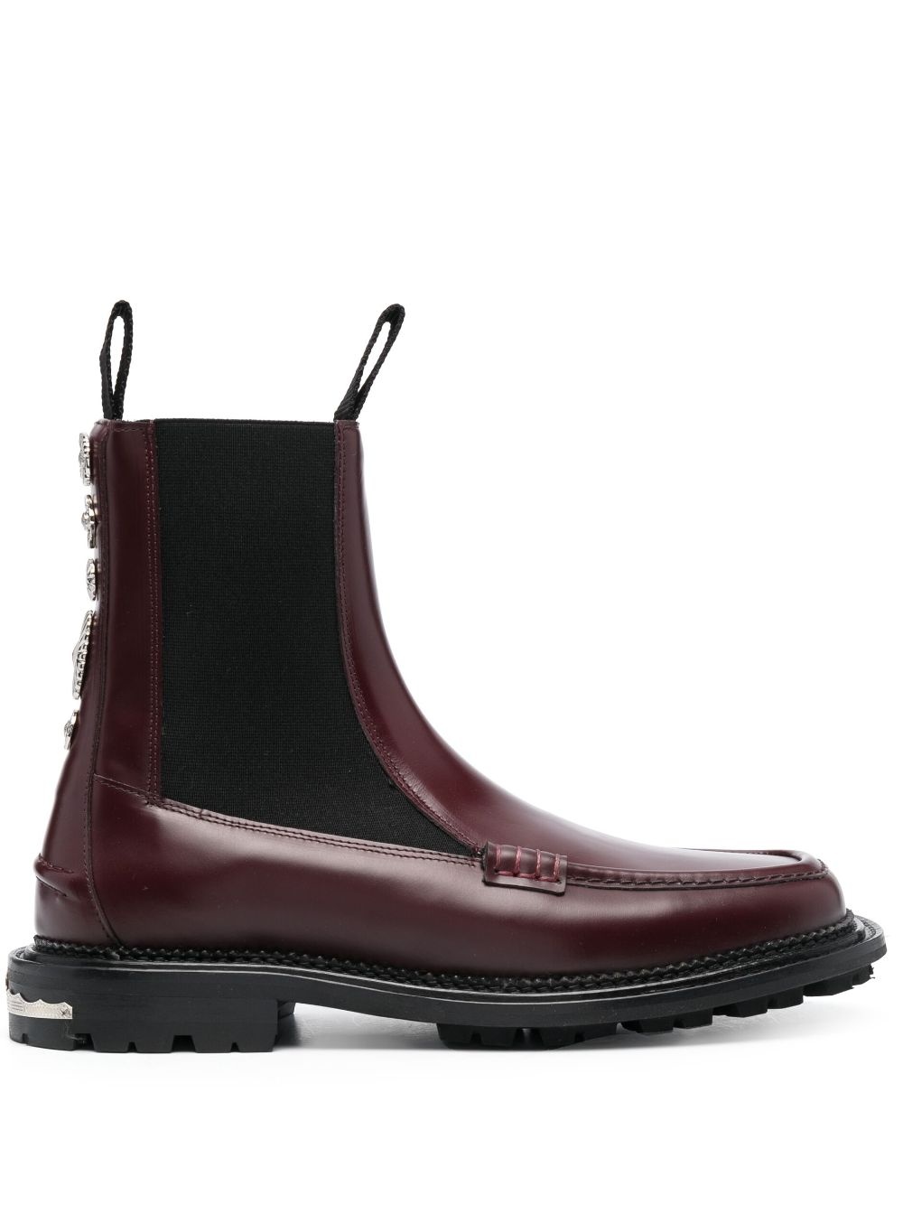 Side Gore ankle leather boots - 1