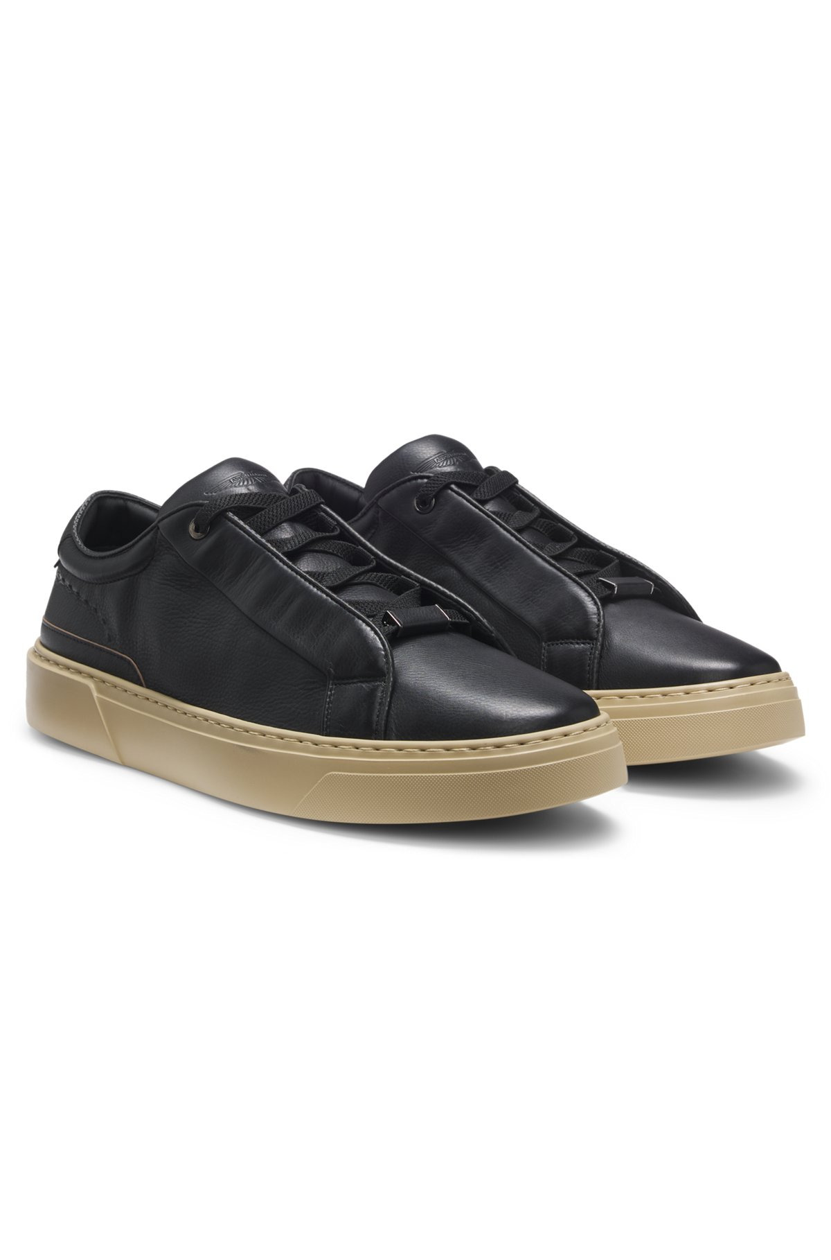 BOSS X ASTON MARTIN TRAINERS IN GRAINED LEATHER - 2