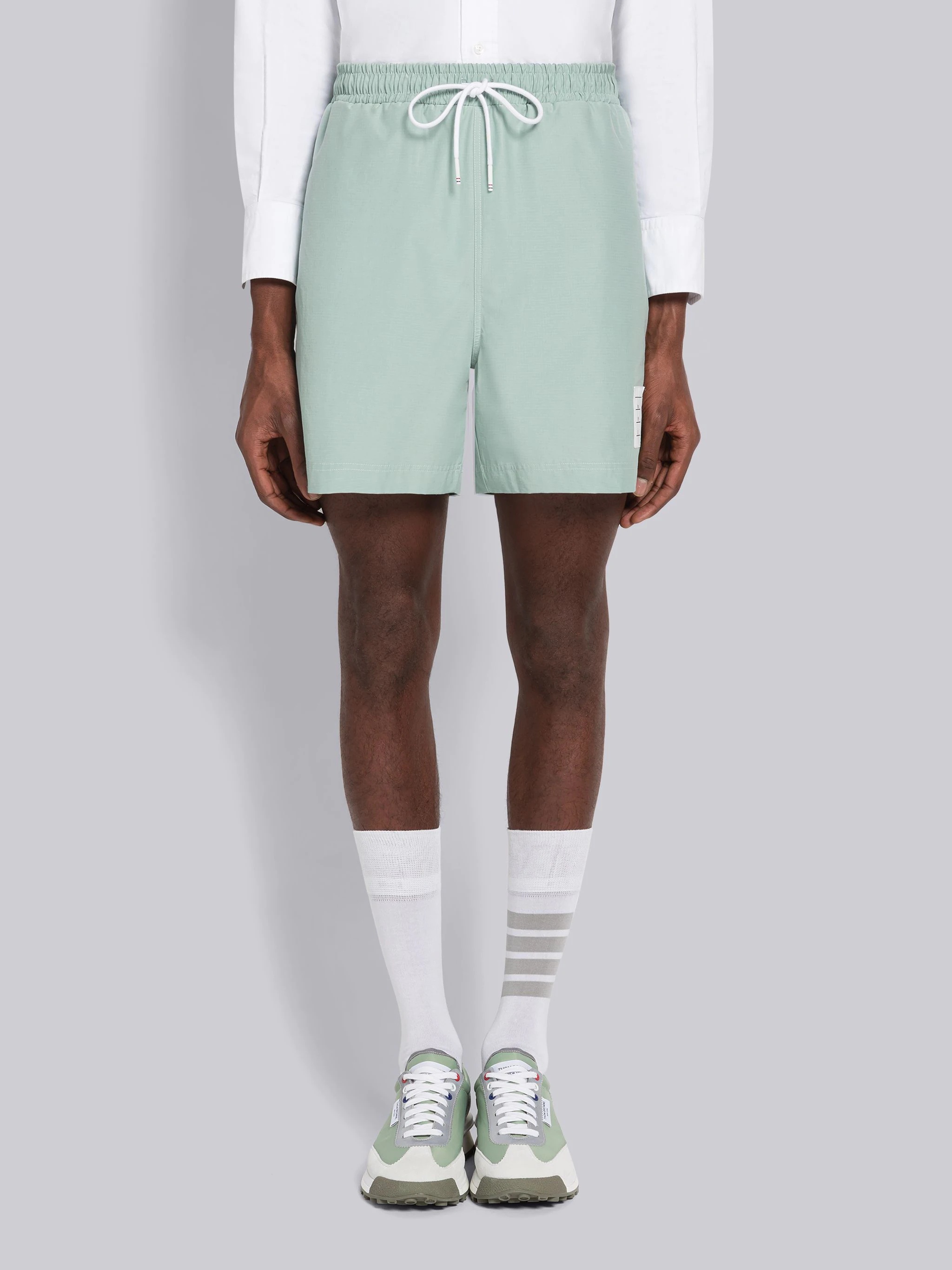 Ripstop Topstitch Track Shorts - 1