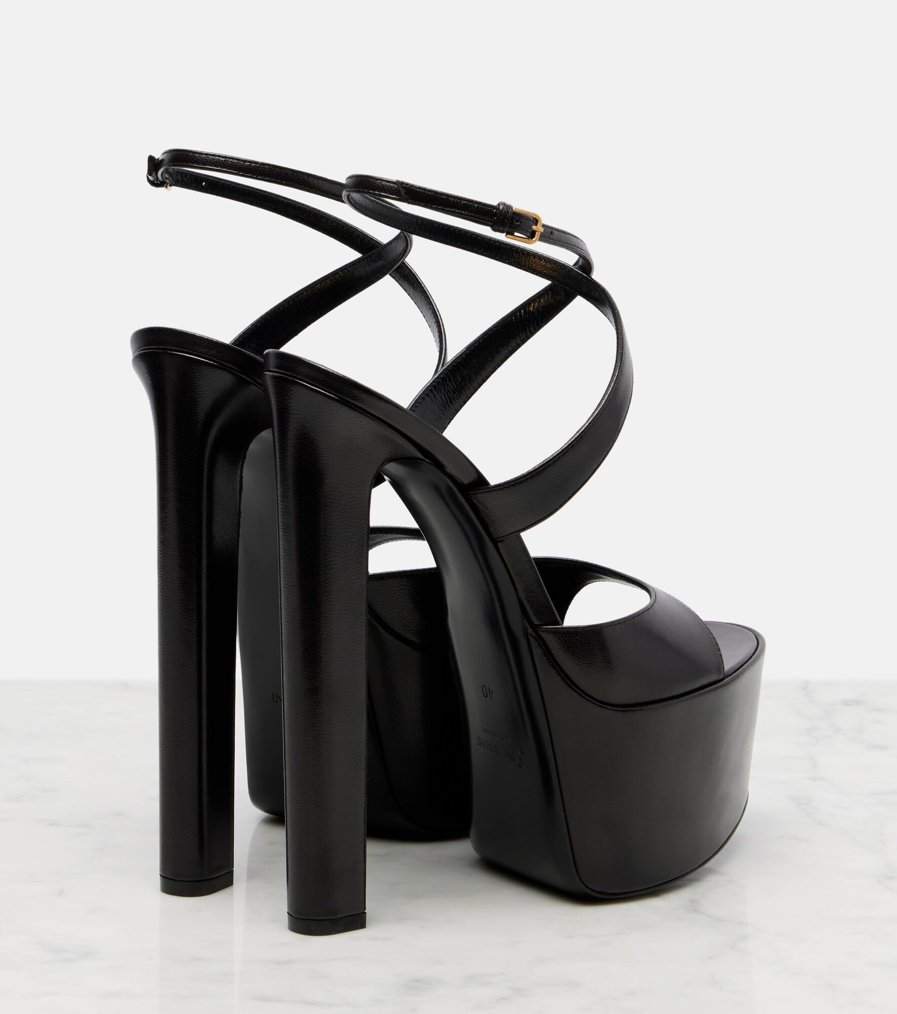 Kika 180 leather platform sandals - 2