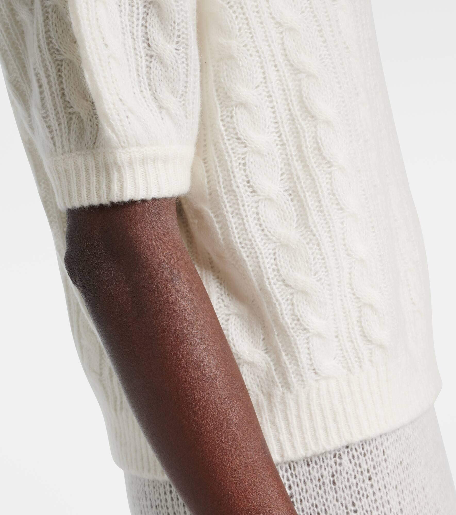 Kenzie cable-knit cashmere and silk sweater - 5