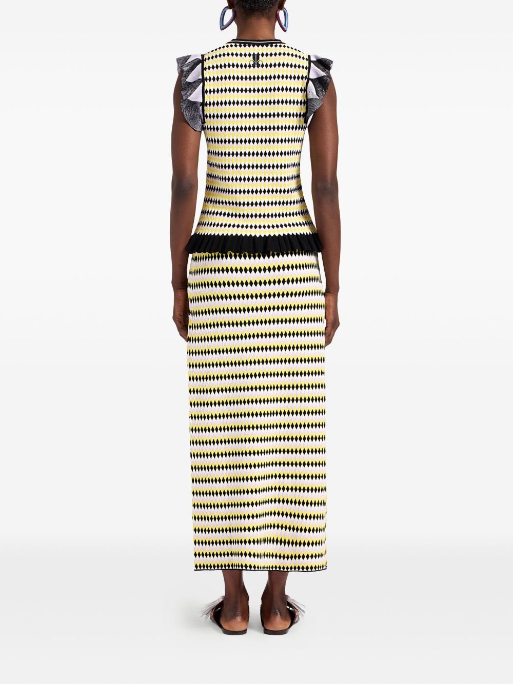 striped midi skirt - 3