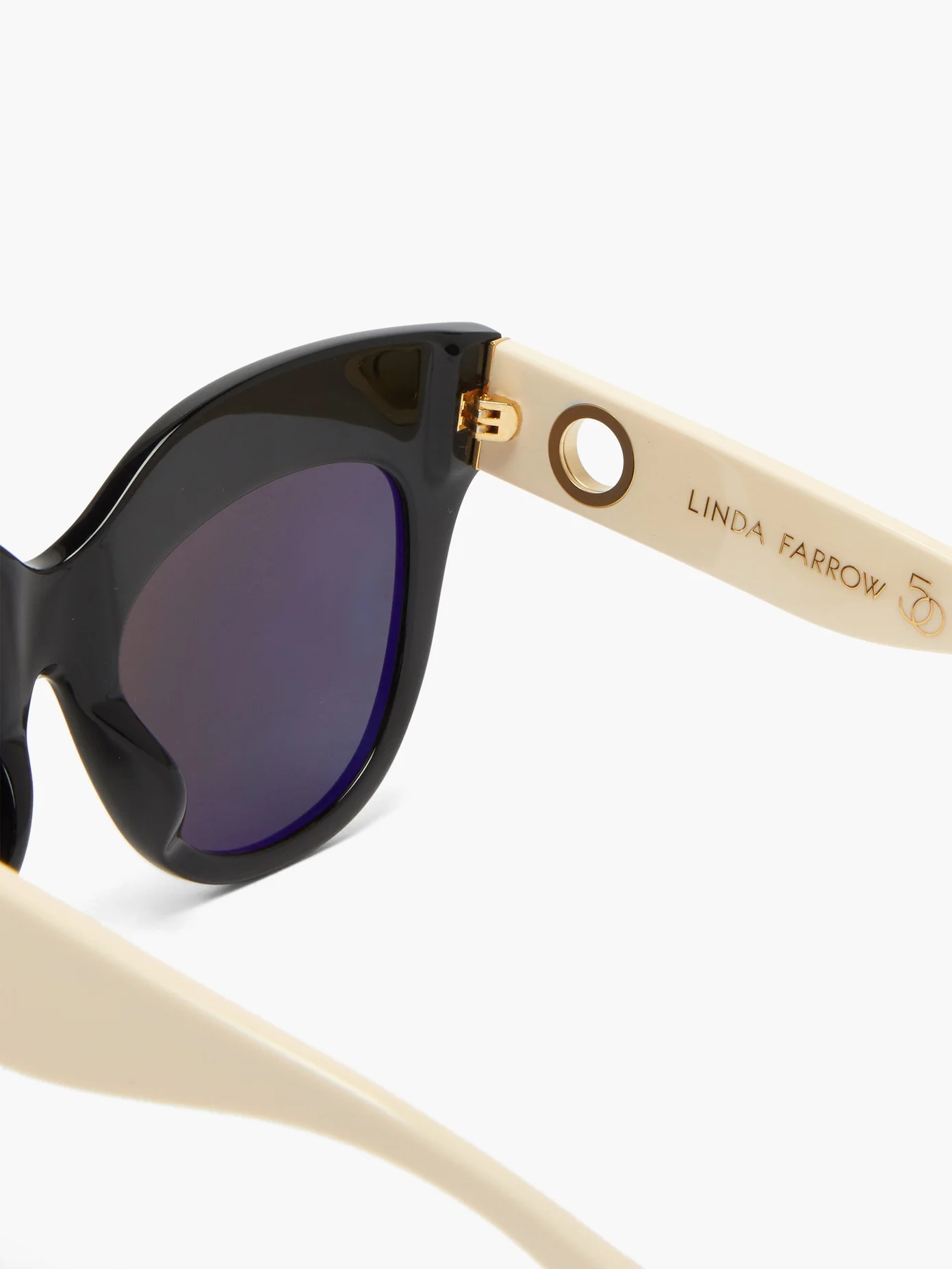 Dunaway oversized acetate sunglasses and chain - 5