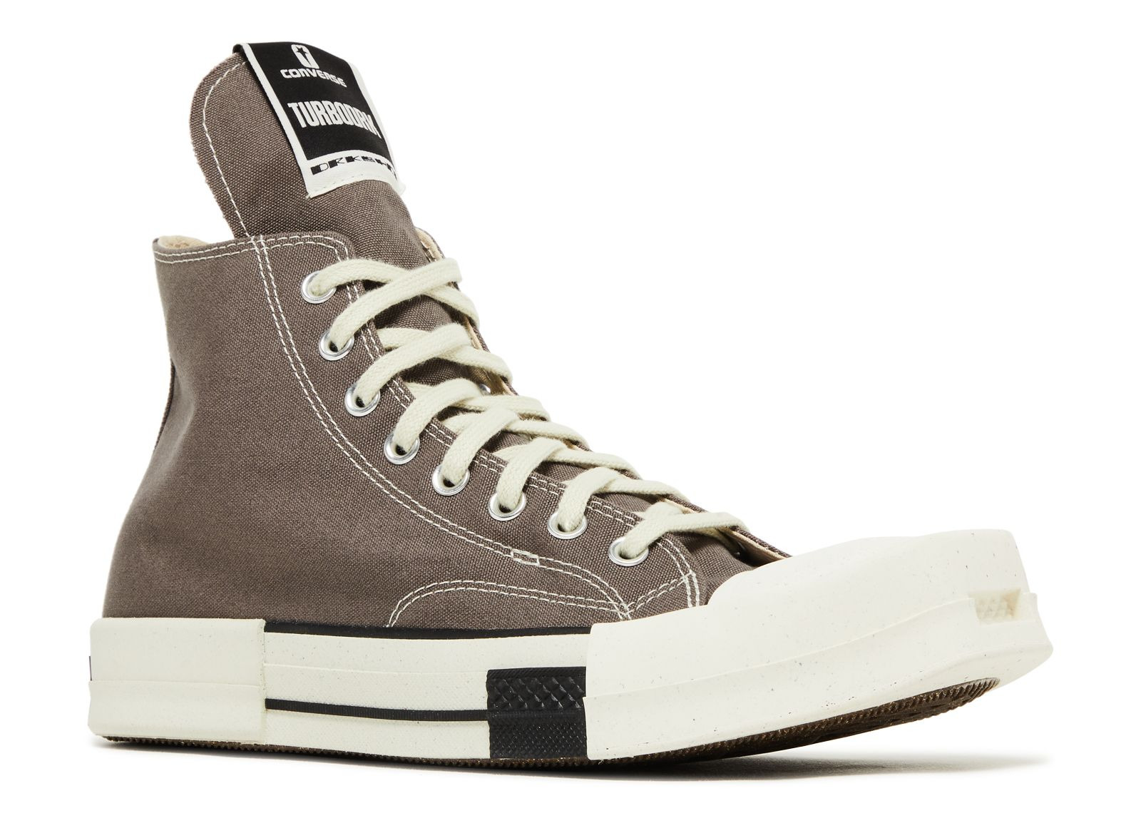 RICK OWENS X TURBODRK CHUCK 70 LACELESS 'IRON' - 2