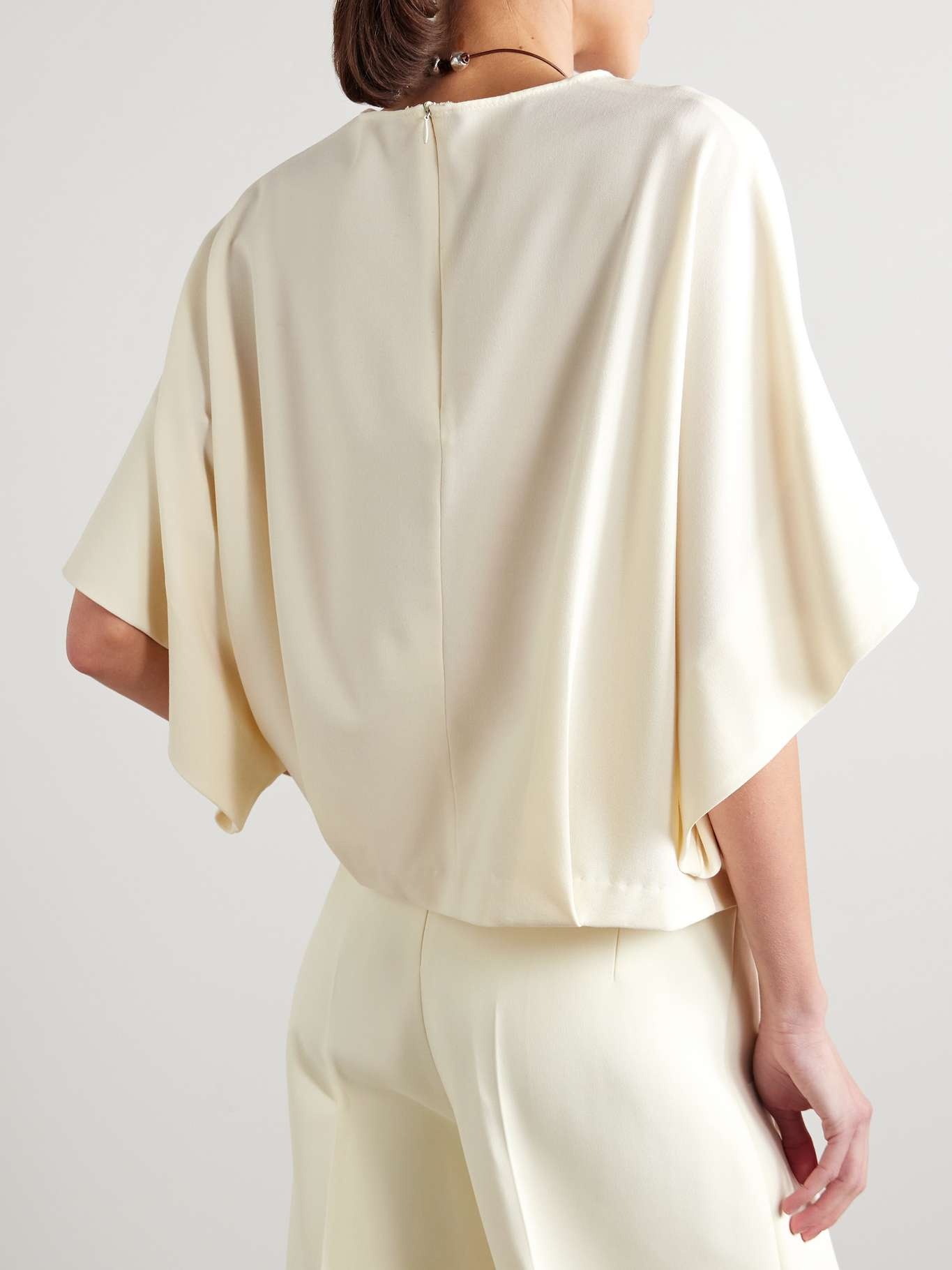 Tenley wool-blend top Off-white - 3